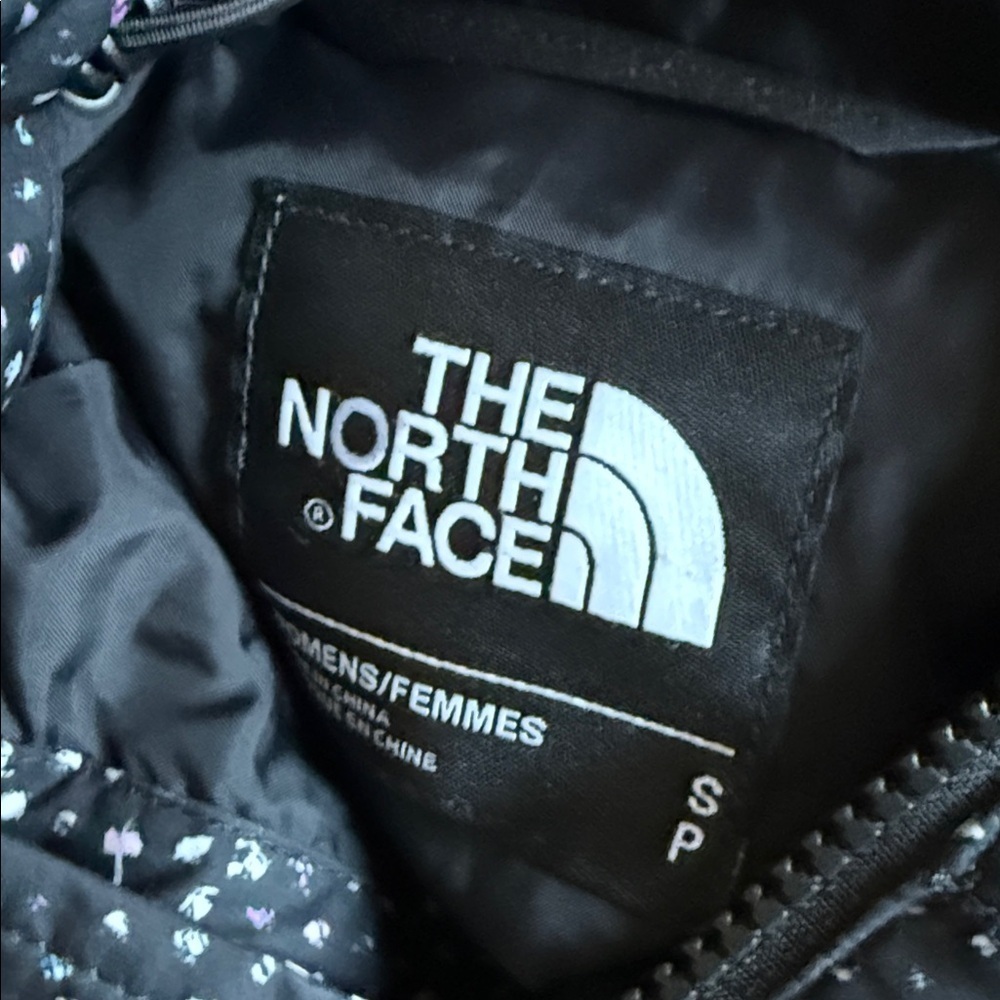 The North Face Black Donegal Print Gotham Goose Down Coat Sz S Black Digital - Picture 8 of 10